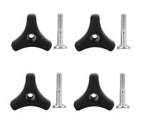 Set of 4 Wing Nuts and Bolts for Hyundai Lawn Mower Parts, Replacement for Most Lawnmower Handle Accessories,Universal Lawn Mower Handle Triangle Screw Kit - Durable Wing Nuts & Bolts