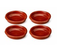 Set of 4 x 24cm Spanish Terracotta Tapas Dishes/Cazuelas