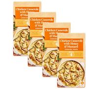 Set of 4 x 50g Premium Chicken Casserole with Honey & Mustard Cooking Paste Flavour Sachets, 200g