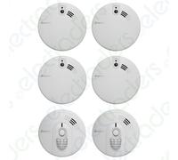 Set of 4 x KF20 Optical Smoke Alarms & 2 x Kidde KF30 Heat Alarm