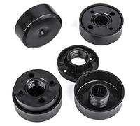 Set of 4 x SO-TECH® Furniture Foot Golf III Ø 50 mm Slide Foot Sofa Foot Levelling Foot Furniture Slider Black