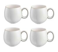 Cooks Professional Set of 4 Mugs Nordic Stoneware Mugs 490ml with Reactive Glaze Finish | X-Large Modern Stylish Ceramic Tea, Coffee, Hot Chocolate Drink Cups | Dishwasher & Microwave Safe | White