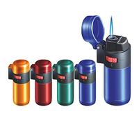 set of 4 Zenga ZL1 Jet Flame Lighters Metallic Wind Proof High Temp 1000-1.300°C Outdoors