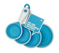 Set Of 4 Zing Measuring Cups - Blue