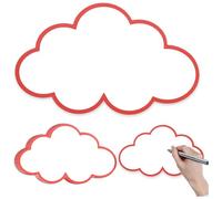 Set of 40 Presentation Cards Cloud Presentation Case Clouds Paper Moderation Index Cards Large Presentation Case for School Office Presentation Professional Lecture 14 x 23 cm