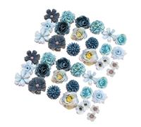 Set Of 40 Silk Flower Mix For Bridals Bouquets Handmade Baby Showers Florals Arrangements Colorful Roses Peonies Dahlias Wedding Bouquets