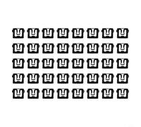 Set of 40 Stainless Steel Clips for Ford Windshield and Rear Window Trim Molding, Suitable for Multiple Vehicle Positions Including Front and Rear