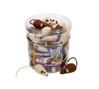 Set of 45 sisal toys for cats and mice Nobby Pet