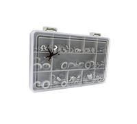 Set of 460 Assorted Form-A (Thick) Flat Washers -DIN 125- M3, M4 M5, M6 and M8, A2-70 (304 Grade) Stainless Steel - Durable Recycled Compartment Box