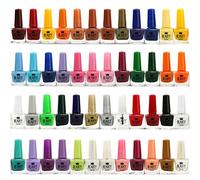 Set of 48 Bottles Nail Polish Varnish 48 Different Bright Pearl Colours 2 Display Boxes