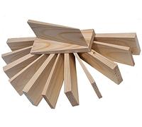 Set of 48 Pcs two sizes wooden wedges wood shims Shims leveling door frame fixing windows packers FENCE PANEL ANTI RATTLE Jam Jammer Stoper,Natural,24 Pcs 100x38x10>5mm and 24 Pcs 100x38x5>1mm