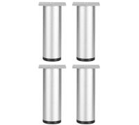 Set of 4Cylindrical Sofa Legs Non-Slip Safety Design Perfect for Beds Coffee Tables & Armchairs 18cm Height Stylish Gold Finish