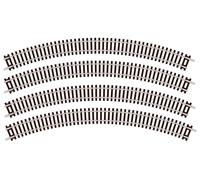 Set of 4x No.1 Radius Double Curve 228mm (9in) radius N gauge Peco ST-12