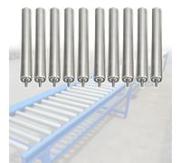 Set of 5/10/15 Durable 50mm Steel Roller ConveyorsGravity Replacement for Warehouse Factory and Animal FencingHeavyDuty Logistics Solutions