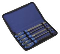 Set of 5 200mm Files in Nylon Bag, Ideal for Working on Wood and Metal, Providing Precise and Durable finishes.
