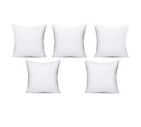 Set of 5 35cm x 35cm Cushion Pad Stuffer Pillow - Cushion Inserts Square Polyester Hollowfibre - 14 x 14 Inch MADE IN UK (Pack of 5)