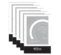SET OF 5-5'' x 7" Clip Frame with Glass Front Frameless Frame 13 x 18cm Picture Frame/Poster Frame/Certificate Frame Wall Hanging Perfect For Best Moment Wedding, Birthday, Christmas, Anniversary.