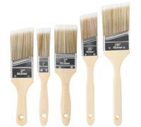 Set of 5 Angled Paint Brushes for Cutting in,Angled Sash Paint Brushes House Paintbrushes Paint Brush Set Wall Touch Up Furniture Varnish Brush Angle Sash Paintbrush for Cabinet Sash