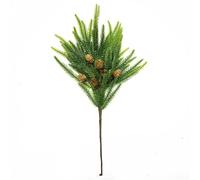 Set of 5 Artificial Pine Branches for Christmas, 45cm Faux Greenery Pine Picks Suitable for Holiday Decoration, Wreaths and Table Displays (Pine pine fruit)