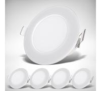 Set of 5 Bathroom LED Ceiling Lights Recessed Spotlights Downlights IP65 Slim