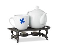 Set of 5 Cast Iron Food Warmers, Soup Warmer, Trivet, Chafing Dish, Warming Tray