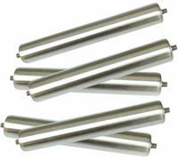 Set of 5 Conveyor Rollers, 40 36 28 24 22 20 18 16 14 12 10 8 6 4 Inch Long Durable Stainless Steel Gravity Roller for Industrial, Gravity Transmission Replacement Part