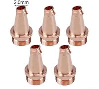 Set of 5 Copper Welding Nozzle Tips for M16 Thread Wire Feeder Suitable for Wire Sizes 0 8 2 0mm Designed to Protect Welding Lens and Reduce Slag Build Up (2.0mm)