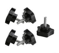 Set of 5 Ergonomic Star Handles with Rubber Heads, Perfectly Suited for DIY Projects at Home or Workshop (8x40mm)