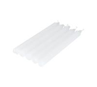 Set of 5 Essential Candlestick Candles 20 cm White