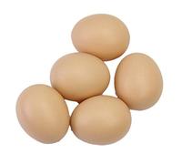 Set Of 5 Fake Reusable Plastic Toy Chicken Eggs For Babies And Stable Professional