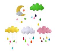 ＡＷＨＡＯ Set of 5 Felt Hanging Decorations Representing [characters], An Original And for The Home, Ideal for New Year's.