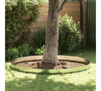 Set of 5 Flexible Lawn Fence Galvanised Steel 100 x 14 cm