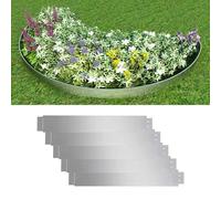 Set of 5 Flexible Lawn Fence Galvanised Steel 100 x 14 cm UK HOT
