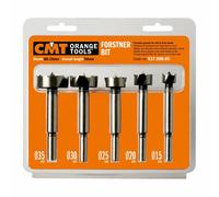 CMT 537.000.05 5-Piece Forstner Bit set, 15-20-25-30-35mm Diameters, 8-10mm Shank
