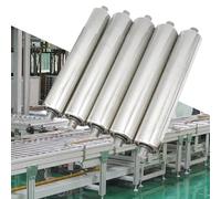 Set of 5 Galvanized Steel Conveyor Rollers for Efficient Material Handling and Woodworking Projects - Heavy-Duty Easy Installation (Diamètre : 38 Mm L