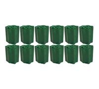 Set of 5 Green Plastic Garden Lawn Edging (9m x 15cm Roll)