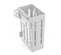 Set of 5 Hanging Plant Holders for Aquariums Featuring Drainage Holes to Prevent Root Rot and Promote Healthy Aquatic Plants (White)