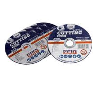 Set Of 5 Heavy Duty 100mm Flat Metal Cutting Discs For Angle Grinders With 16mm Bore