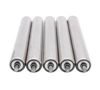 Set of 5 Heavy-Duty Conveyor Rollers - 2.5 to 6.1 cm Diameter, Gravity Replacement Rollers for Versatile Frames, Standard 3.8 cm Diameter for Optimal Fit and Durability