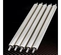 Set of 5 HeavyDuty Conveyor Rollers - Stainless Steel Spring Design for Smooth Handling Woodworking and Dog Fencing - Custom Size (Diameter 38mm Length Available)