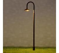 Set of 5 HO Scale LED Street Lamps for Model Trains with Compatible Resistors