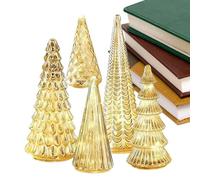 set of 5 illuminated mercurys glass christmas, mercurys glass christmas tree Decorative lights,christ mas trees with lights-led small home decor, Create gorgeous decorations for your home