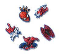 Set of 5 Jibbitz Spiderman Red one size