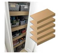 Set of 5 Metal Shelf Covers for Pantry, Closet, Office, Laundry - Decorative Shelf Liners, Height 6.3cm (34x12in/86x30cm) - Versatile Storage Solutions