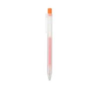 [SET of 5] Muji"Sarasara" Smooth Writing Gel Ink Retractable Ballpoint Pen 0.5mm Orange 02794095 from Japan