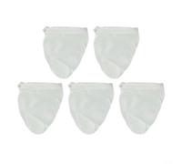 Set of 5 Nylon Reusable Fine Mesh Filter Cloth Bags for Straining Yogurt Cold Brew For Coffee Nut Milk and Juice with Cheesecloth Design (((small size))