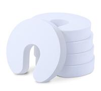 Set of 5 Offgridtec® Door Stoppers, White, Very Robust Foam, Clamping Protection, Child Safety, Baby Protection Against Crushing