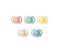Set of 5 orthodontic pacifiers - NUBY - Silicone - 6-18 months - Multicolor