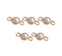 Set Of 5 Pearls Pendants Necklace Pendant Craft Accessories Jewelry Pendant For Unique Jewelry And Craft Projects Handmade Accessories