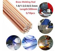 Set of 5 Phosphor Copper Welding Rod Electrodes 500mm Length Diameter Options 1/1 5/2/2 5/3 2mm Soldering Wire for Copper and Alloy Welding (10pcs 2.5mm-10pcs)